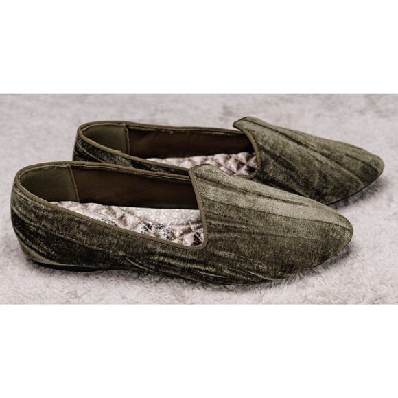 Birdies Heron Olive Green Velvet Loafers Flats Womens Size 8.5 NWOB - Picture 14 of 15